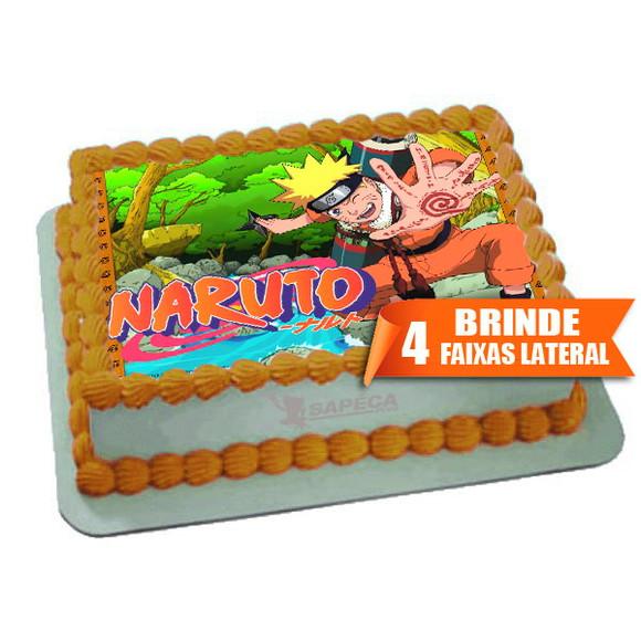 Papel arroz Naruto + Brinde Faixas Laterais