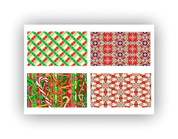 Papel arroz Natal 8x14cm para Mini Bolos 8 Imagens Mod4e5