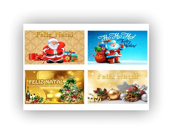 Papel arroz Natal 8x14cm para Mini Bolos 8 Imagens Mod2e3