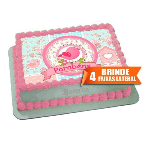 Papel arroz Passarinho Encantado + Brinde Faixas Laterais