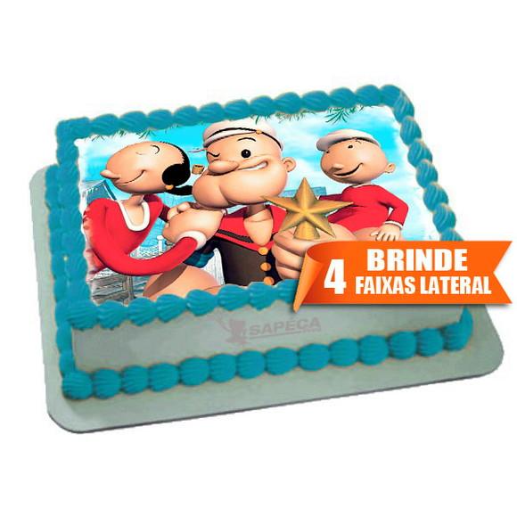 Papel arroz Popeye + Brinde Faixas Laterais
