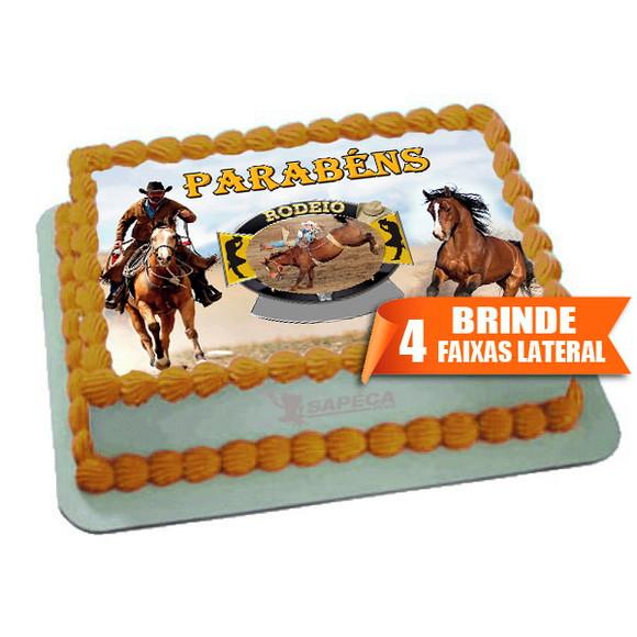 Papel arroz Rodeio + Brinde Faixas Laterais