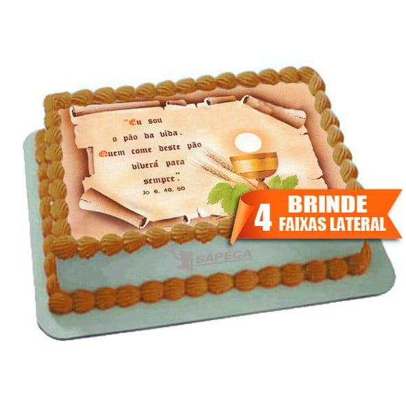 Primeira Eucaristia Papel arroz + Brinde Faixas Laterais