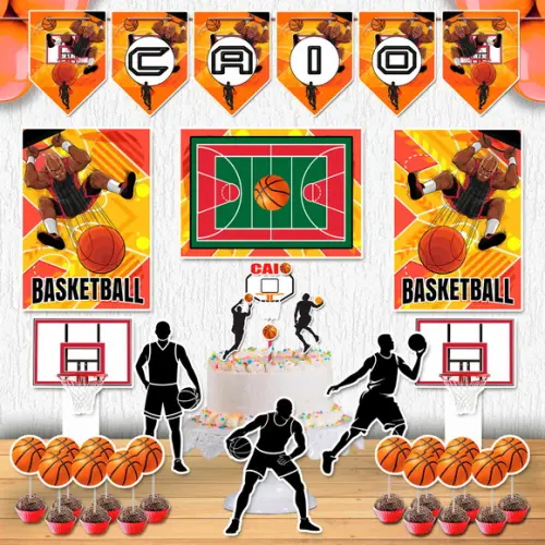 Festa Basquete Bola Kit Festinha em Casa