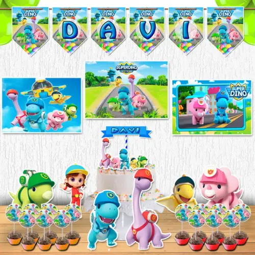 Festa Dinossauro em Casa Decoração Dinosuper