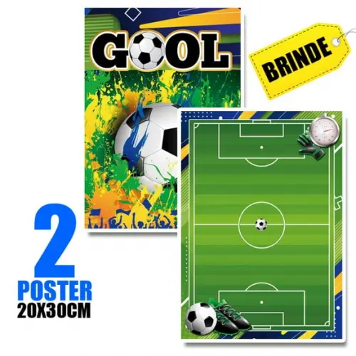 Festa Futebol Copa Brasil Kit Festinha em Casa