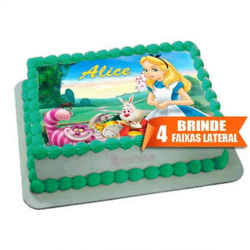 Papel arroz Alice no País da Maravilha + Brinde
