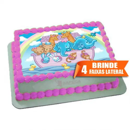 Papel arroz Arca de Noe + Brinde Faixas Laterais