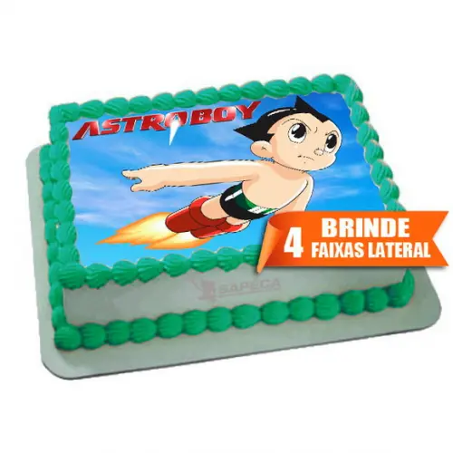 Papel arroz Astro Boy + Brinde Faixas Laterais