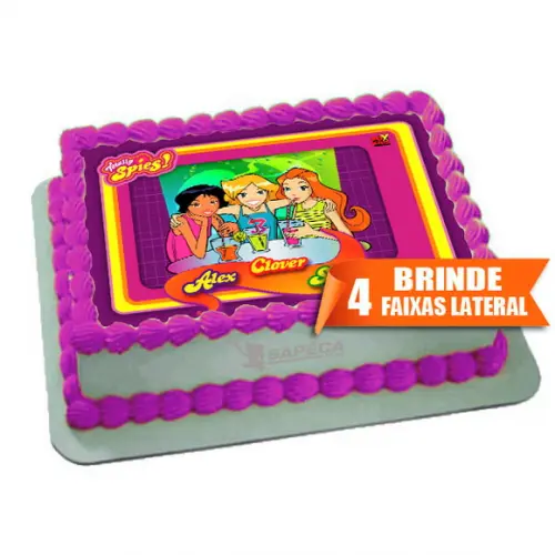 Papel arroz As espiãs Meninas + Brinde Faixas Laterais