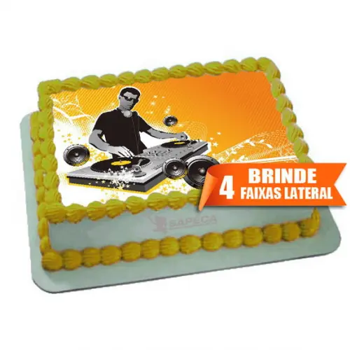 Papel arroz Balada DJ Musica + Brinde Faixas Laterais