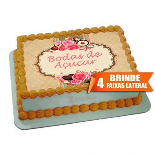 Papel arroz Bodas de Açucar + Brinde
