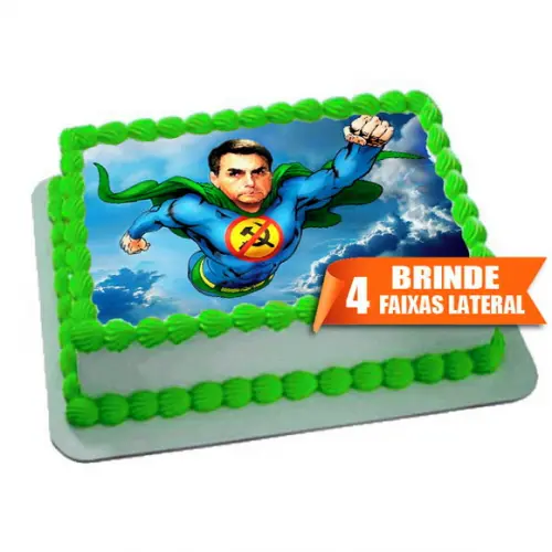 Papel Arroz Bolsonaro Super + Brinde Faixas Laterais