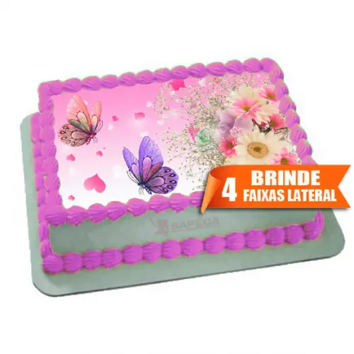 Papel arroz Borboletas + Brinde Faixas Laterais