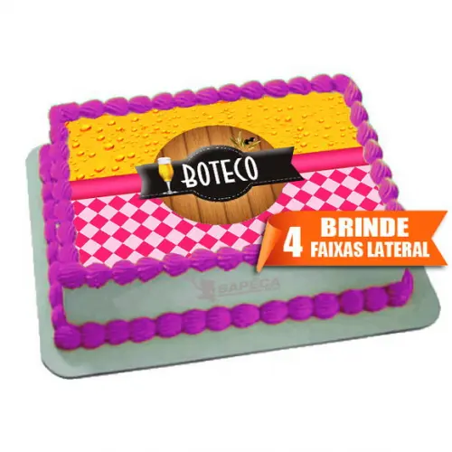 Papel arroz Boteco + Brinde Faixas Laterais