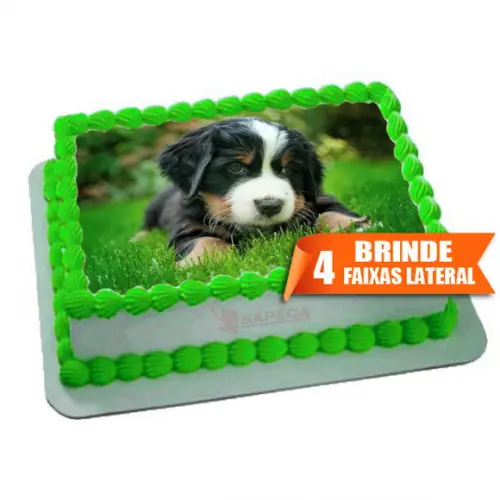Papel arroz Cachorro Fofinho + Brinde Faixas Laterais