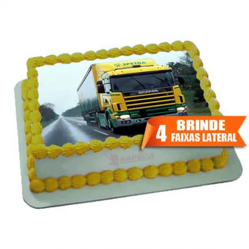 Papel arroz Caminhão + Brinde Faixas Laterais
