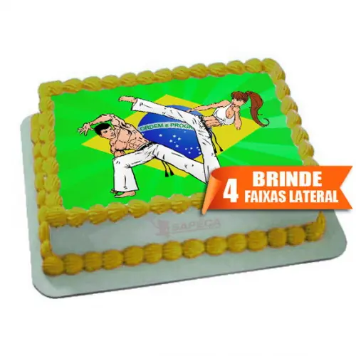 Papel arroz Capoeira Fight + Brinde Faixas Laterais