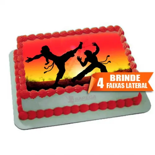 Papel arroz Capoeira Luta UFC + Brinde Faixas Laterais