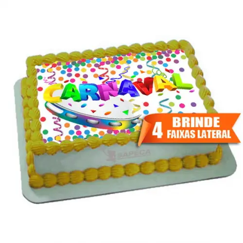 Papel arroz Carnaval + Brinde Faixas Laterais
