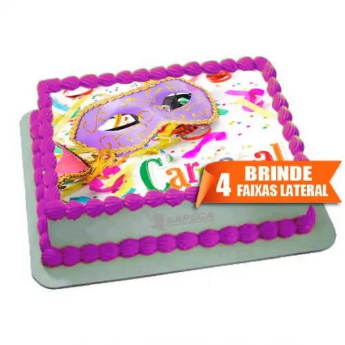 Papel arroz Carnaval festa + Brinde Faixas Laterais