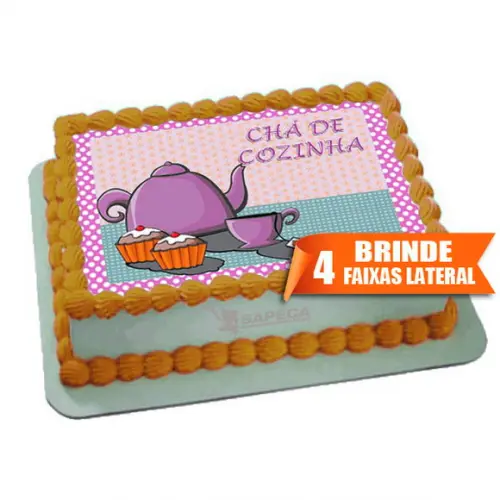 Papel arroz Chá de Cozinha + Brinde Faixas Laterais