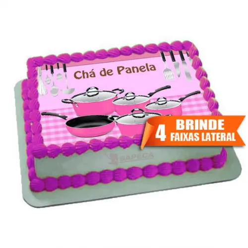 Papel arroz Chá de Panela + Brinde Faixas Laterais