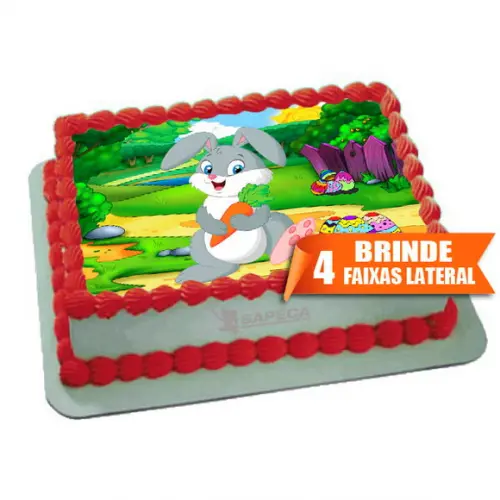 Papel arroz Coelhinho + Brinde Faixas Laterais