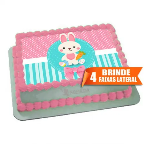 Papel arroz Coelho + Brinde Faixas Laterais