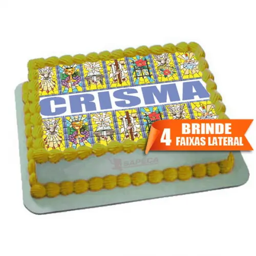 Papel arroz Crisma eucaristia + Brinde Faixas Laterais