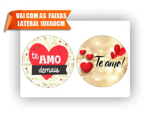 Papel arroz Dia dos Namorados Mod.08 com Faixas