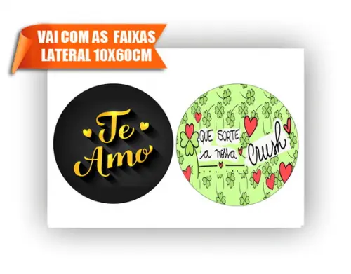 Papel arroz Dia dos Namorados Mod.018 com Faixas