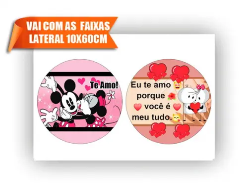 Papel arroz Dia dos Namorados Mod.07 com Faixas