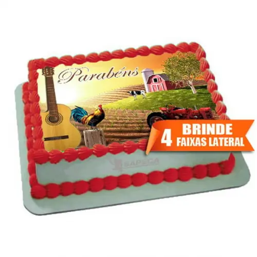 Papel arroz Fazenda + Brinde Faixas Laterais