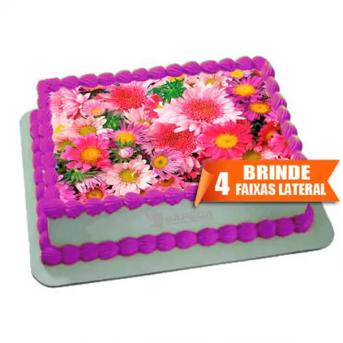 Papel arroz Flores + Brinde Faixas Laterais