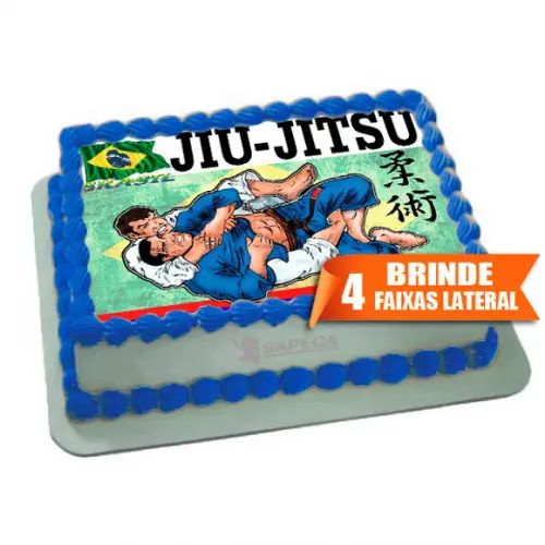 Papel arroz Jiu Jitsu UFC + Brinde Faixas Laterais
