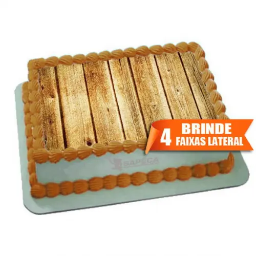 Papel arroz Madeira Estampas + Brinde Faixas Laterais