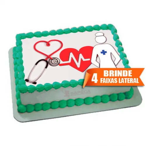 Papel arroz Medicina Enfermagem + Brinde Faixas Laterais