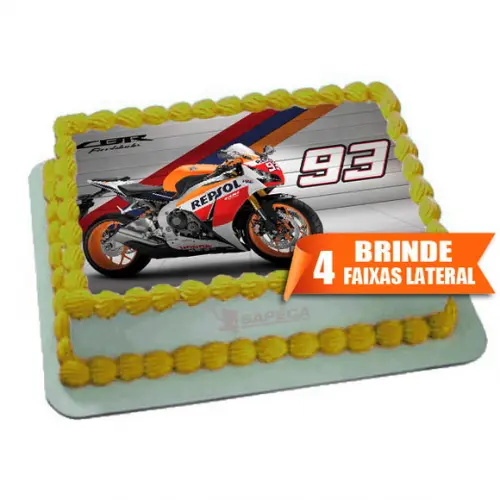 Papel arroz Moto Honda + Brinde Faixas Laterais
