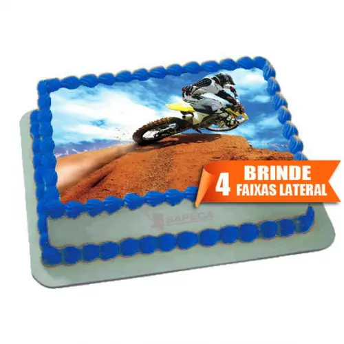 Papel arroz Motocross Trail + Brinde Faixas Laterais