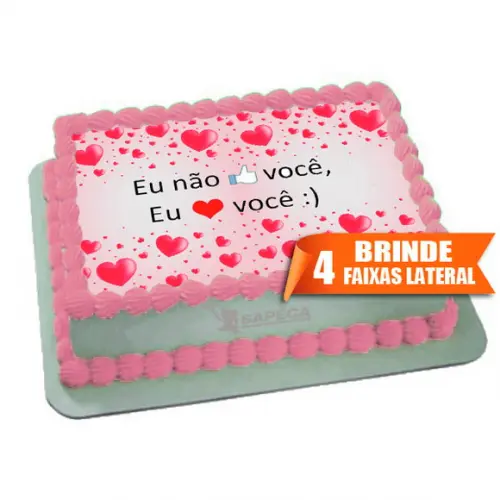 Papel arroz Namorados + Brinde Faixas Laterais