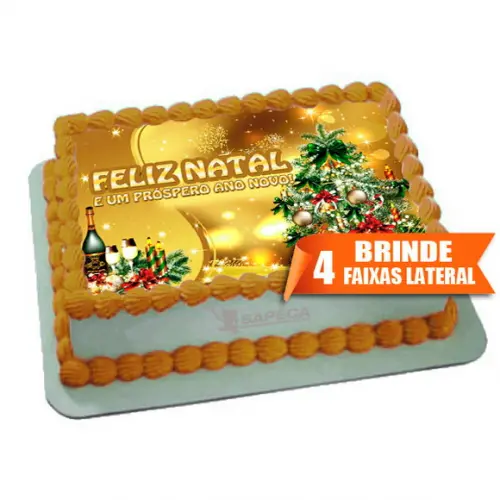 Papel arroz Natal + Brinde Faixas Laterais