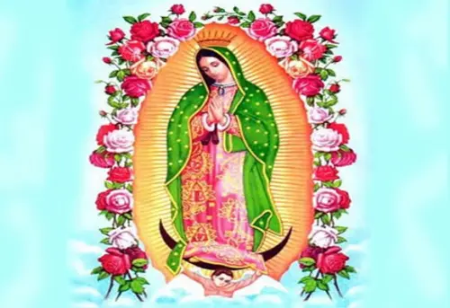 Papel Arroz Nossa Senhora Guadalupe + Brinde Faixas Lateral