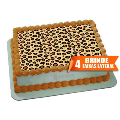 Papel arroz Onça Textura + Brinde Faixas Laterais