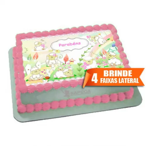 Papel arroz Ovelhas + Brinde Faixas Lateral