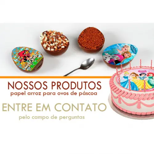 Papel arroz Parabéns + Brinde Faixas Laterais