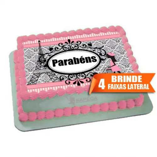 Papel arroz Paris + Brinde Faixas Laterais