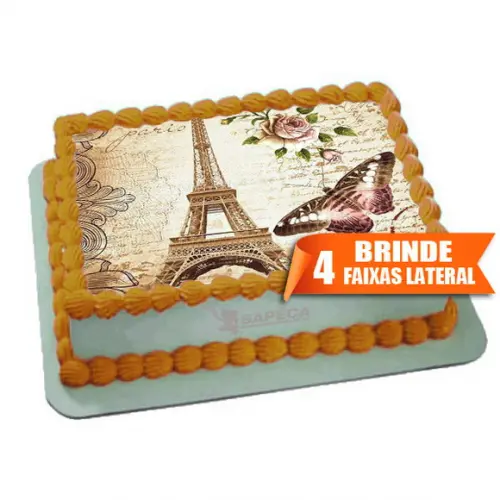 Papel arroz Paris Torre + Brinde Faixas Laterais