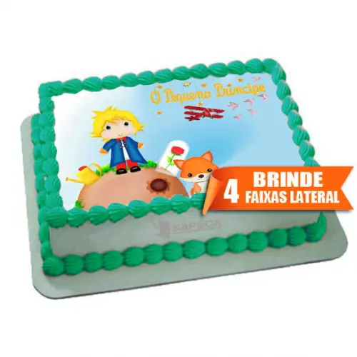 Papel arroz Pequeno Principe Menino + Brinde Faixas Laterais