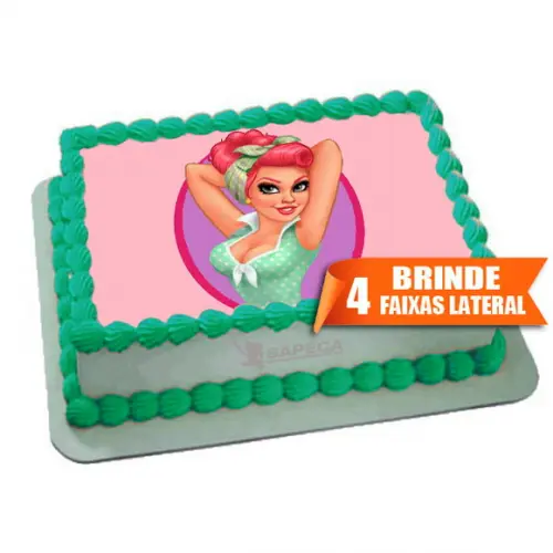 Papel arroz Pinups + Brinde Faixas Laterais